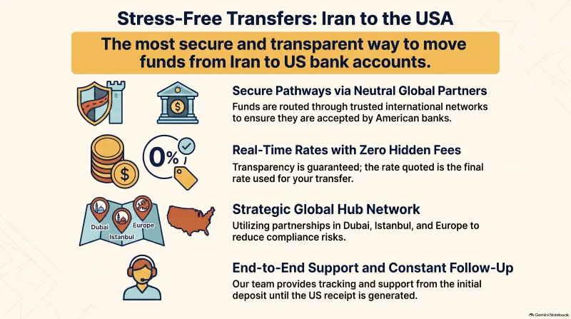 7 Safe Ways: How to Send Money from Iran to USA (2026 Guide) 2 Sending Money from Iran to USA