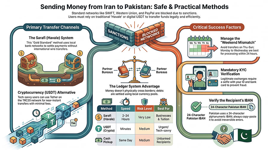 3 Proven Ways: How to Send Money from Iran to Pakistan Securely 1 Iran-Pakistan_Money_Transfer_Guide