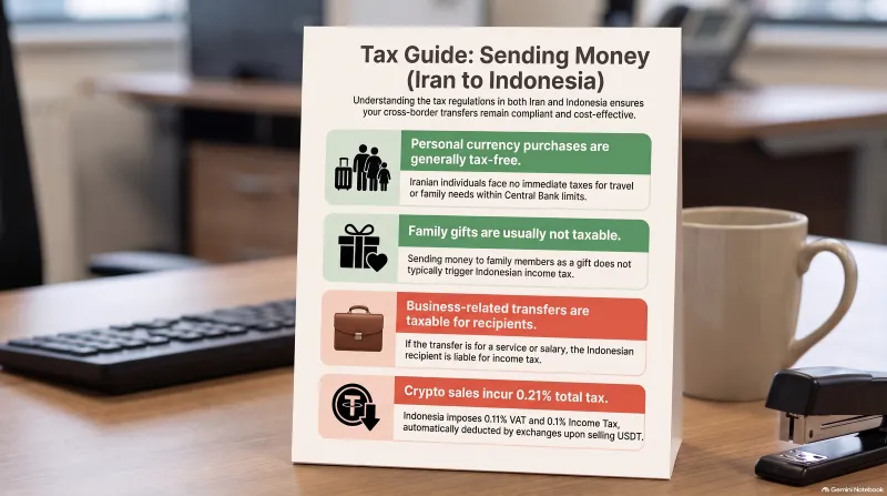 How to Send Money from Iran to Indonesia in 2025? 8 An image of the Iran-Indonesia tax guide.